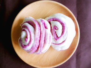 紫薯花卷 